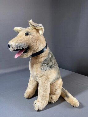 Vtg 1975 R. Dakin & Co. 14" German Shepherd Malinois Stuffed Animal Malamute EUC